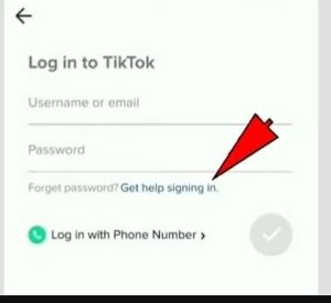 استرجاع حساب تيك توك برقم الهاتف