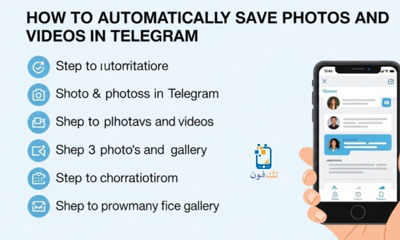 طريقة حفظ الصور والفيديوهات تلقائياً في تليجرام