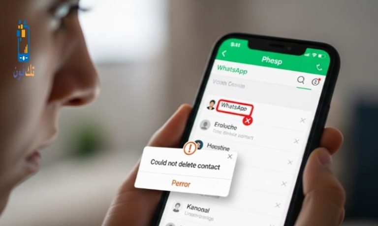 مشكلة حذف الاسماء من الواتس اب