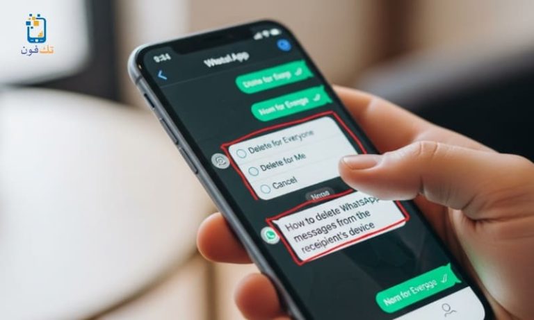 كيفية مسح رسائل الواتس اب من جهاز الشخص المستلم