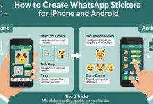 كيفية عمل ملصقات واتساب للايفون والأندرويد