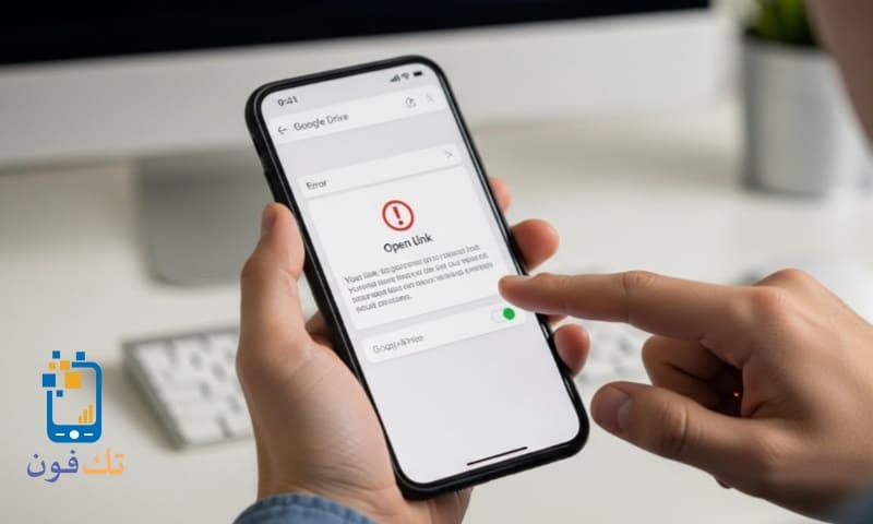 حل مشكلة عدم فتح روابط Google Drive نهائيًا على الهاتف والكمبيوتر