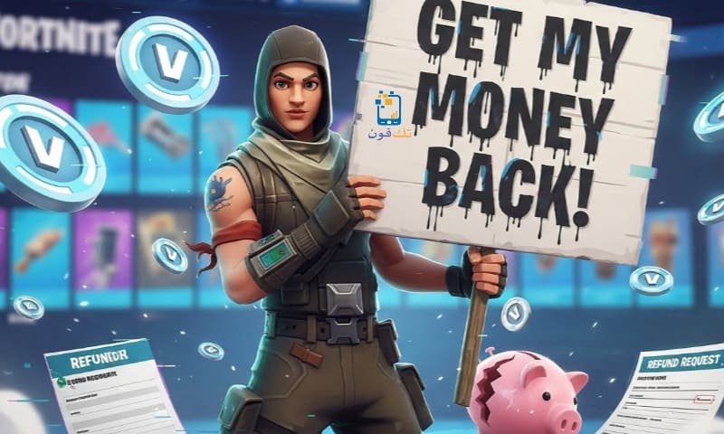كيف يمكنني استرجاع فلوسي في فورت نايت Fortnite