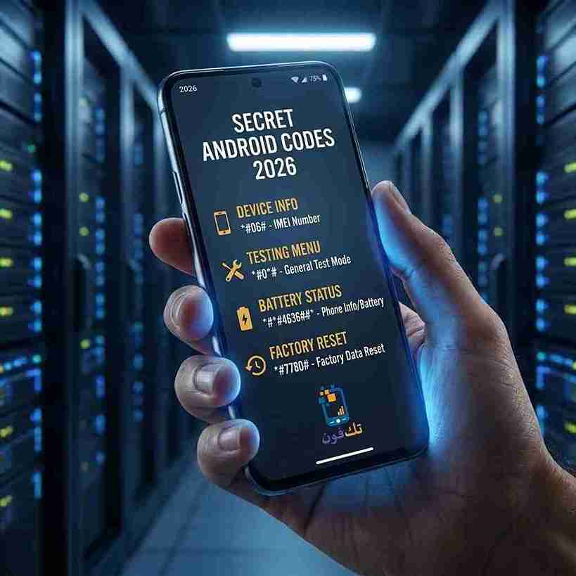 دليل أهم أكواد هواتف أندرويد السرية 2026