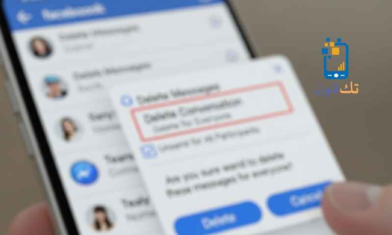 طريقة حذف رسائل الماسنجر دفعة واحدة من الطرفين