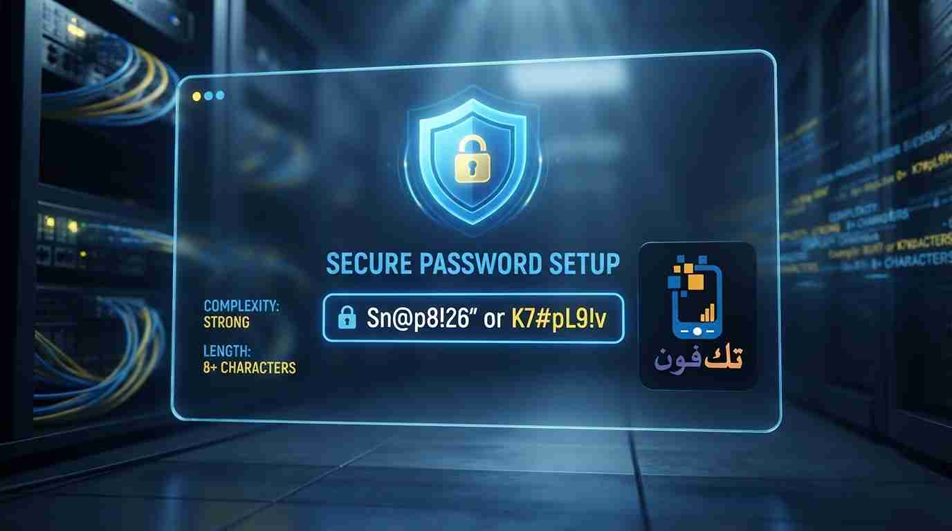 كلمة مرور سناب شات قوية من 8 رموز أمثلة جاهزة 2026