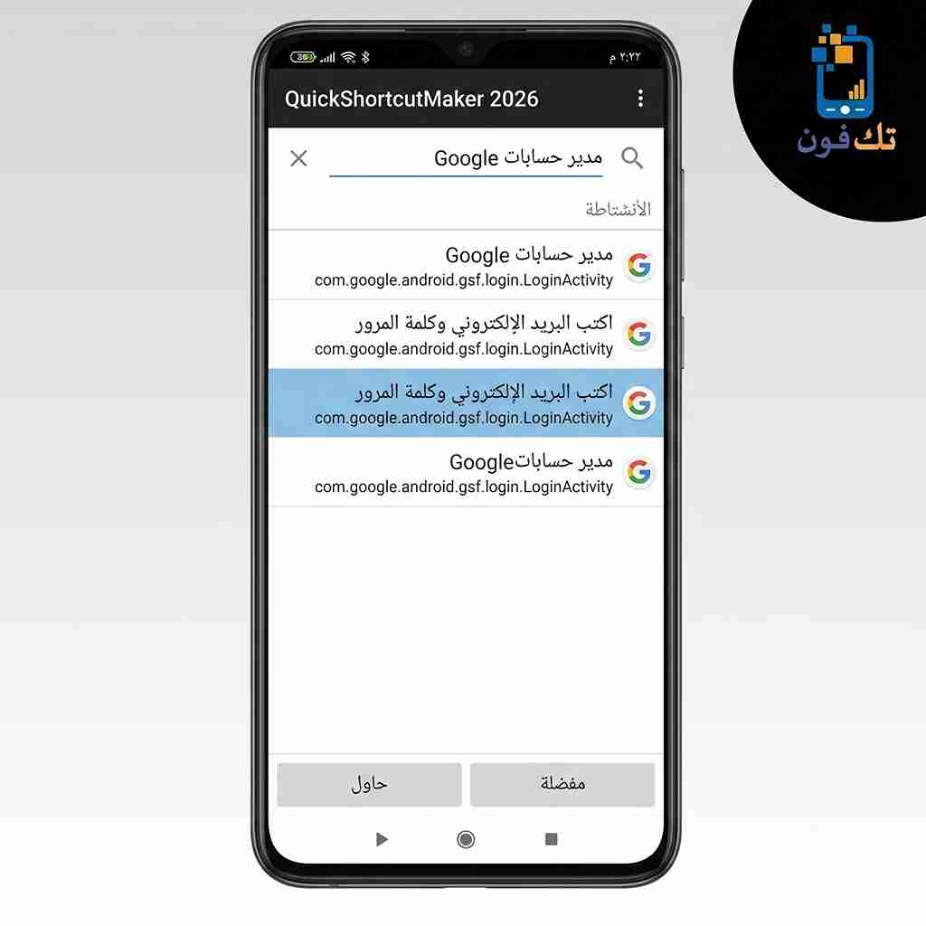 كيفية تخطي حساب جوجل باستخدام QuickShortcutMaker 2026