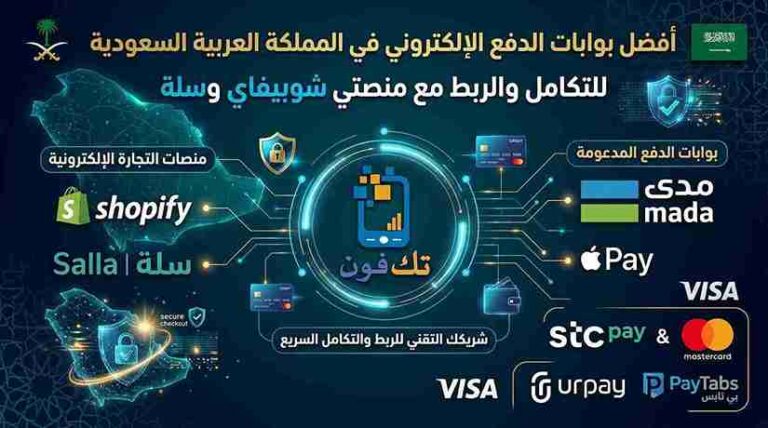 أفضل 5 بوابات الدفع الإلكتروني في السعودية لربط متجر شوبيفاي وسلة